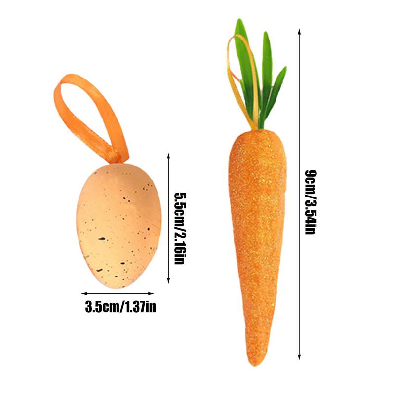 Easter Bunny Ornaments 15 Pieces Colorful Foam Artificial Party Supplies Easter Home Decor For Decor Door Birthday Bookshelves