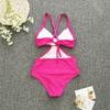Jednodílné plavky Tankini Halter Velké velikosti Brazil Beach Push-Up plavky Body s vysokým pasem Monokiny Bikiny