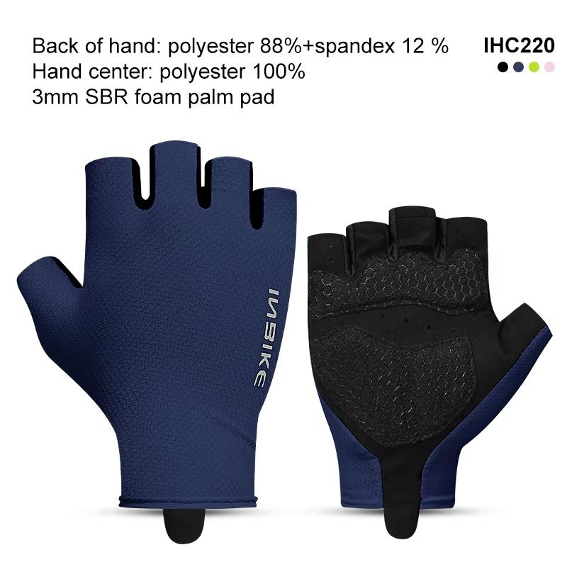 INBIKE Fahrradhandschuhe Halbfinger Bike Rennradhandschuhe Stoßdämpfend Atmungsaktiv GEL MTB Bergsport Fahrradhandschuhe Herren zum Radfahren