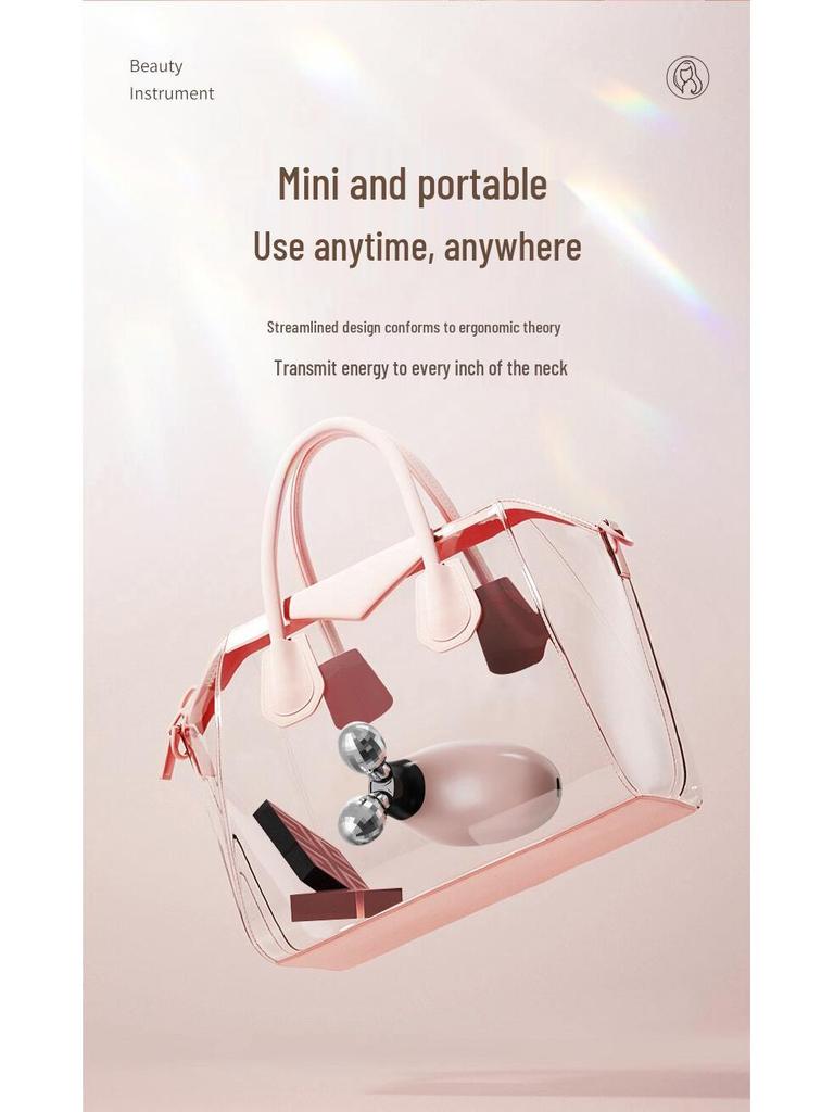 V-Face Microcurrent Facial Lifting Roller - High-Frequency Double Ball Massager