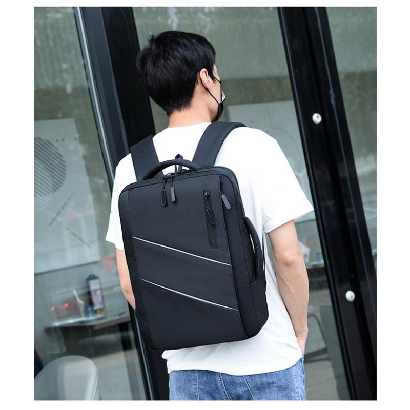 

Мужской рюкзак большой вместимости, высокого класса, для бизнеса, дорожная сумка, сумка для компьютера, студенческий школьный рюкзак чёрный