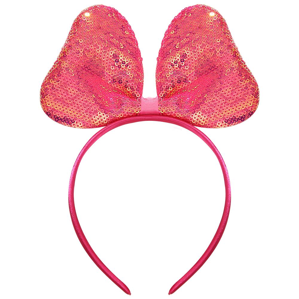 Großes Glitzer Schleifen Stirnband für Mädchen Rote Pailletten Schleife Haarbänder Halloween Weihnachtsfeier Cosplay Kostüm Geschenke für Teenager Frauen