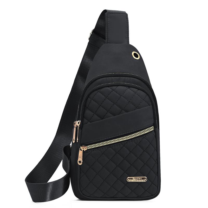 Minimalistische Damen-Brusttasche mit großer Kapazität, mehrlagig, wasserabweisend, Frontrucksack, lässige Outdoor-Umhängetasche für Mädchen