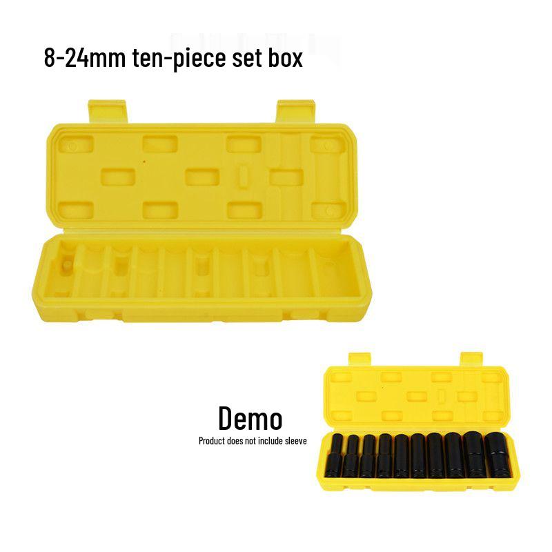 Multifunctional Large Handheld Plastic Socket Tool Box - Industrial Grade for Car & Household Use