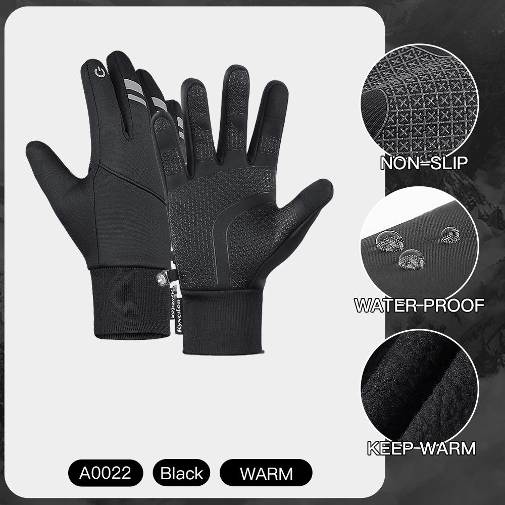 

3M Winter Cycling Gloves For Men Women Warm Fleece Biking Glove For Riding Bicycle Gloves Waterproof Touchscreen Accessories L