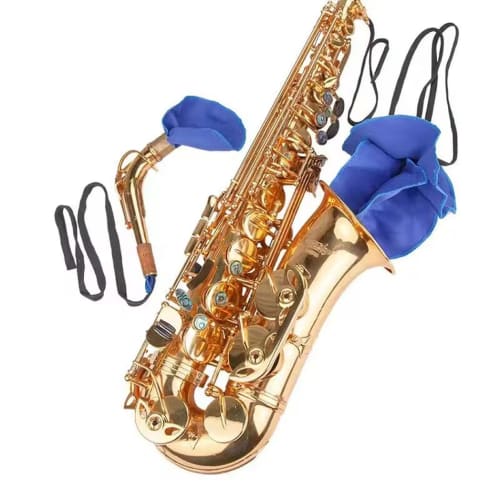 Saxophone Cleaning Kit - Set of 2 Saxophone Instrument Cleaning Cloths for Alto, Tenor, Soprano, Clarinet, Flute, and Woodwind Instruments