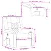 Electric Massage Chair Cream Faux Leather