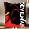 anime Devilman Crybaby Throw Soft Coral Fleece Blanket 310gsm Fluffy Warm Throw for Sofa Bed Couch Bedroom Decor