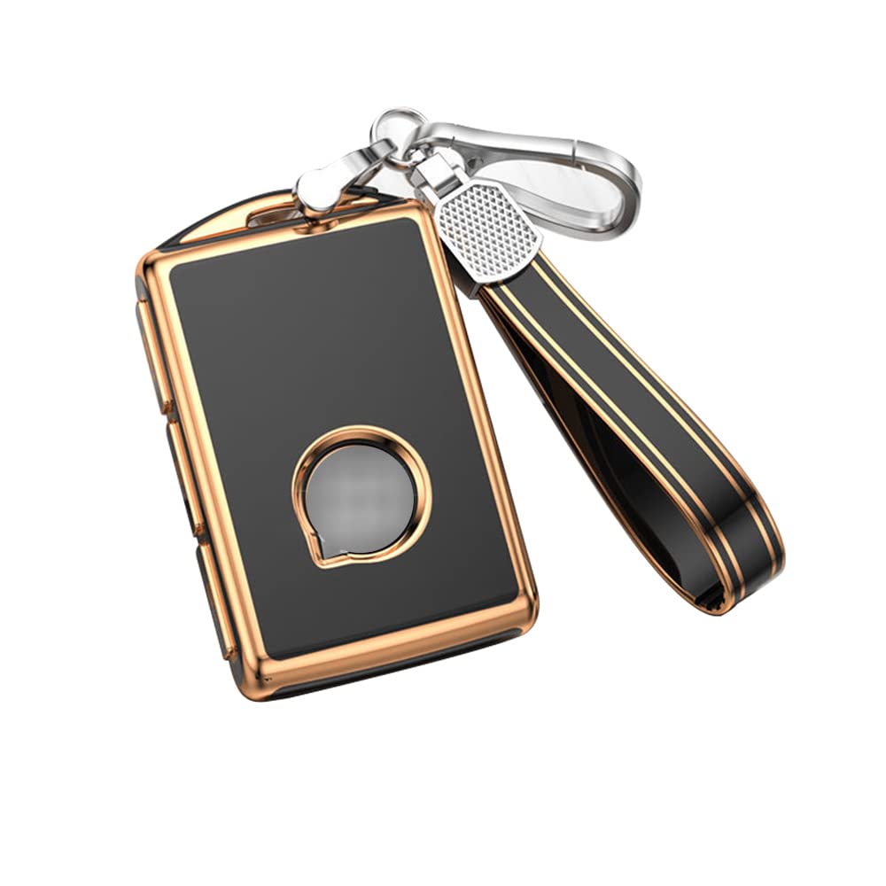 

[KUNIO] Volvo Key Case, Keychain, Silicone, Lightweight, Compatible with Volvo XC40, XC60, XC70, XC90, чёрный