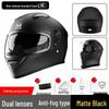 3C Certified Full Face Electric Vehicle Helmet - Winter Anti-fog, Warm, Universal for Men & Women, Cycling Safety