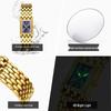 Olevs Women's Gold Square Quartz Watch - Chinese Style