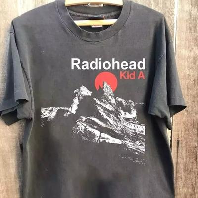 90s Radiohead Band Shirt, Radiohead Kid A  Unisex Charcoal T-shirt Size S-5XL Unisex T-Shirt