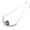 Les Trésors De Lily [N3084] - Gray 'Sissi' Designer Necklace