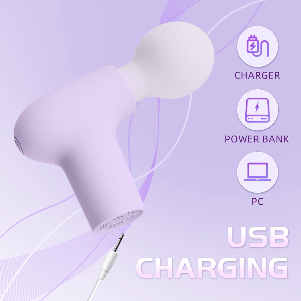 Powerful G-spot Vibrators Nipple Clitoris Stimulator Vaginal Massager Vibrator Wand Mini Portable Massage Gun Sex Toy For Women