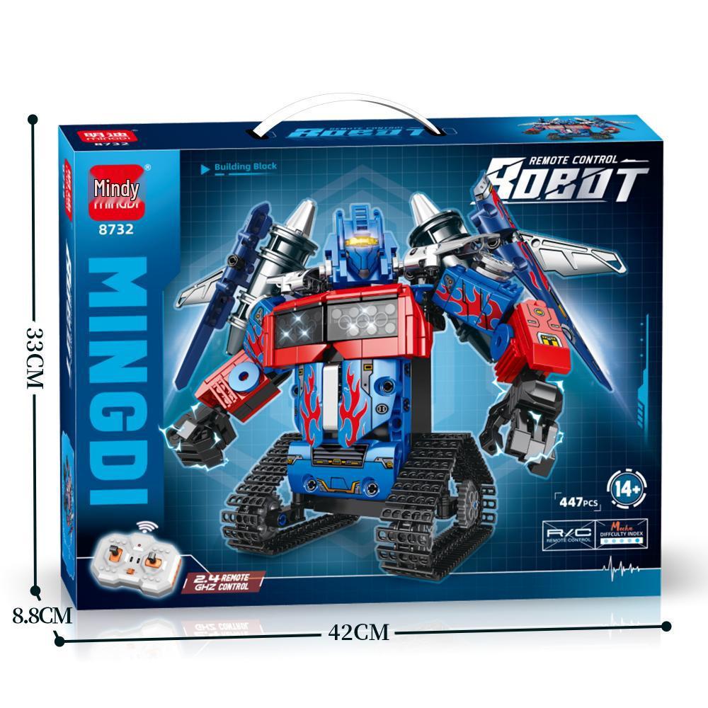 Mindy 2.4G Remote Control Robot Compatible with Lego Blocks - Assembly Toy for Students and Boys