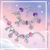 Christmas Advent Crystal Bracelet Kit Calendar Gift Box Christmas Blind Box Set For Girl Children Birthday Party Holiday Gift