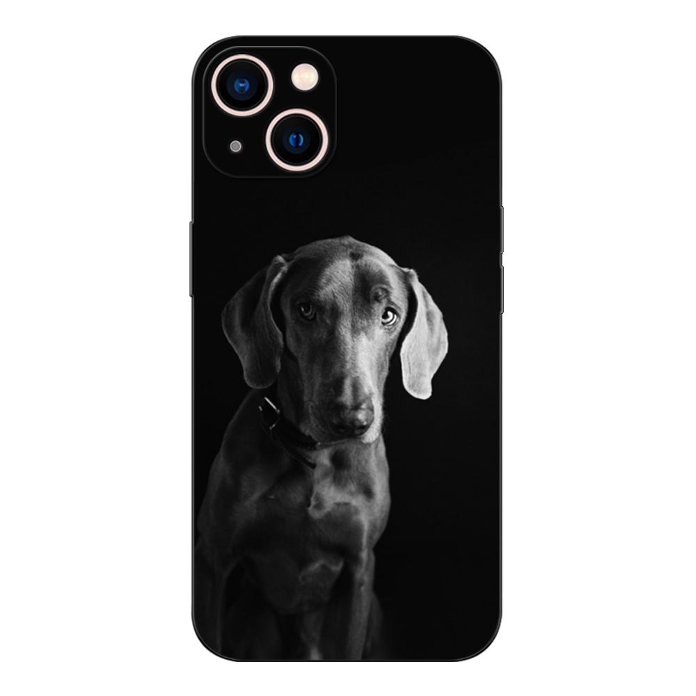 Black Tpu Case For Vivo Y1S U10 S1 2019 PRO Z3i Z1 Z1i Z1X X50 Lite X60 X70 X21S 4G 5G 2020 weimaraner
