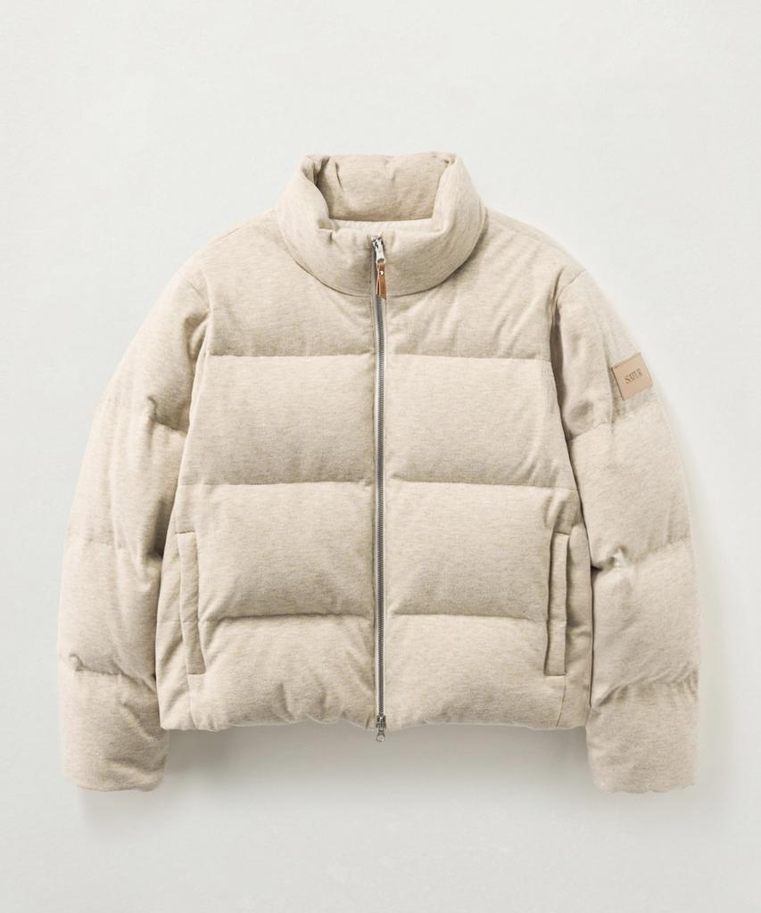 Satur (W) Knit Puffer Duck Down Padded Cream