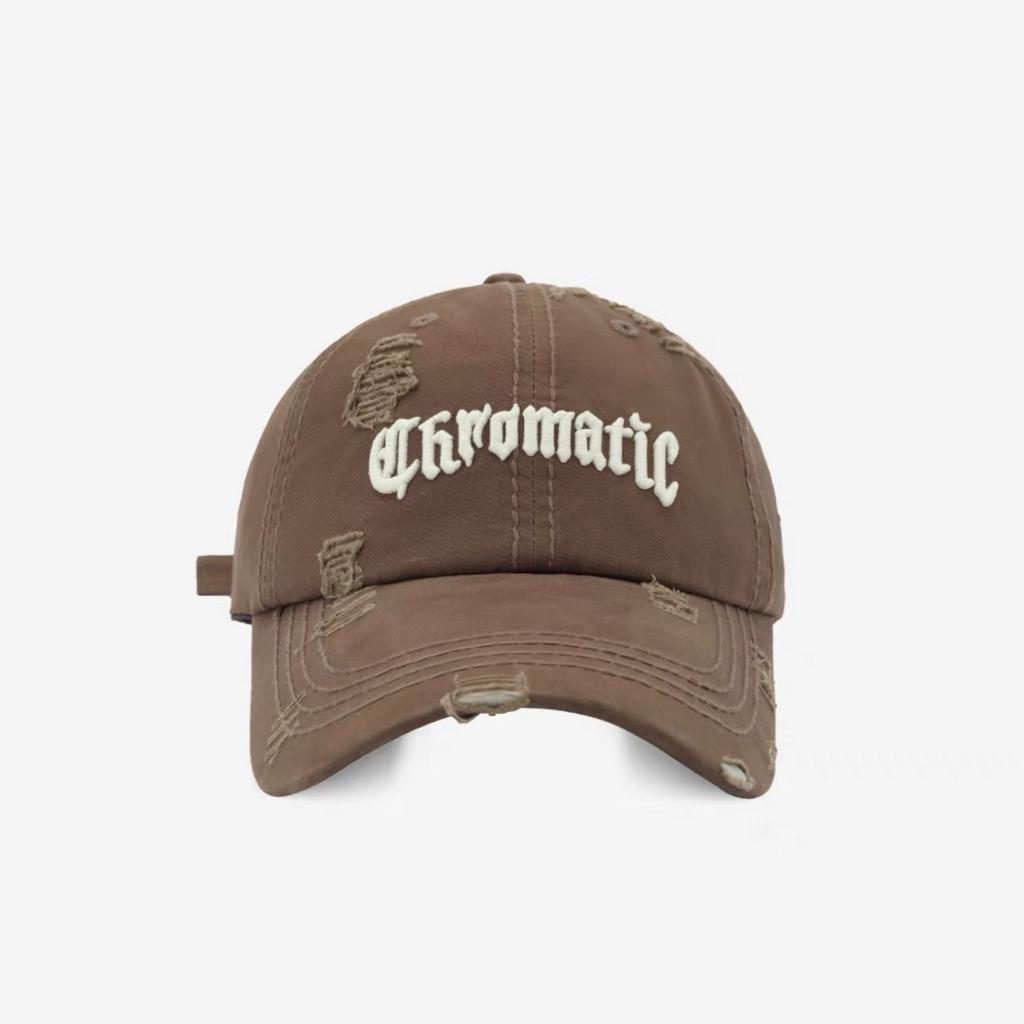 Three dimensional Letter Embroidery Baseball Cap  A Korean Style Fashionable Street Cap with Holes for Both Men and Women