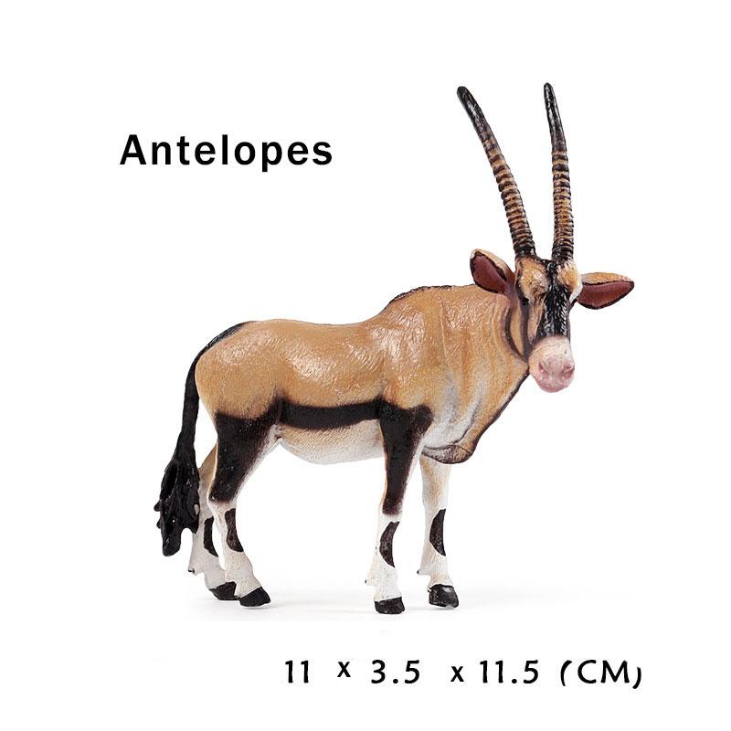 

19 стилей, имитация животного, модель дикого твердого пластика, слона, носорога, бурого медведя, тигра, льва, леопарда, лошади, модель игрушки, украшения antelopes