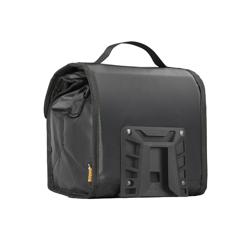Rhinowalk Brompton Bicycle Front Bag, Insulated Lunch Bag, Large Capacity, Adjustable, Waterproof Rain Cover, Easy Installation, Brompton Compatible,
