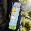 1 Stück Giraffe Löwe Safari Tier Cartoon Druck 750ml Farbe Kunststoff Sport Wasserflasche Auslaufsicher Klappdeckel mit Strohhalm Geeignet für Sport Büro Heimgebrauch