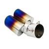 Universal 2" Rear Exhaust Pipe Tail Muffler Dual Tips Sport Auto Muffler Modified Car Exterior For Honda CR-V CRV HR-V Curved