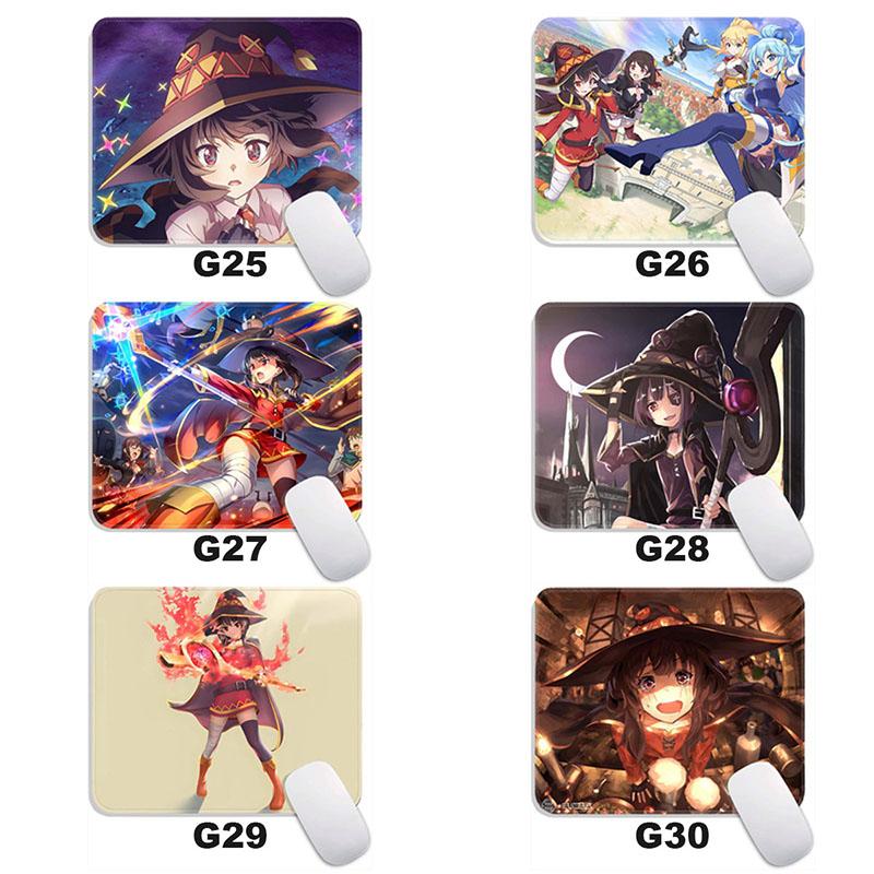 Kono Suba Standard  Anime Mouse Pad Small Gaming Mousepad Gamer Accessories Travel MousePads PC Non-Slip Office Mousemat