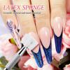 LINMANDA 200/50PCS Nail Sponge Sponge with Grab Pen and Sponge Grab Clip Set Nail Gradient Color Nail Tool Accessories