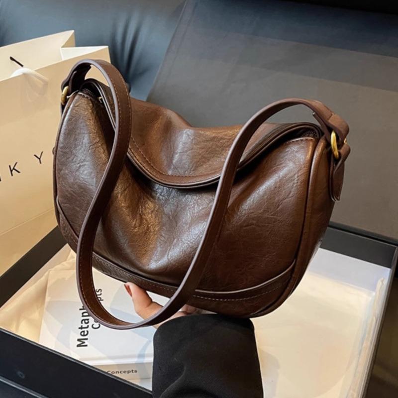 Niche Design Bag Women's New Spring Maillard Retro Shoulder Underarm Bag Versatile Messenger Dumpling Bag