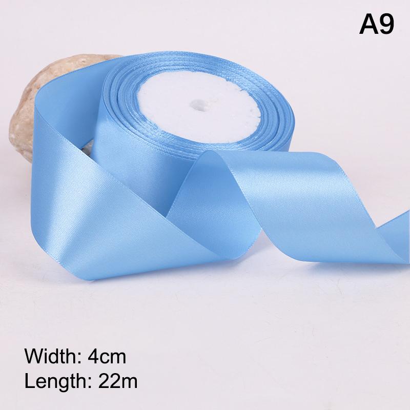4 cm breites Satinband 25 Yards DIY Bastelbedarf für Rosenherstellung, Geschenkverpackung & Stuhllehnen-Dekoration