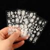 Snow Snowflakes Christmas 5D Nail Decals Nail Art Stickers Manicure Design DIY Nail Art Decoration