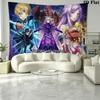 Sword Art Online Wall Tapestry Aesthetic Wall Hanging Printed Fabric Blanket Decorative Tapestries for Bedroom Living Room Home Decor