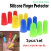 3Pcs Silicone Fingers Cap Anti-cut Heat Resistant Finger Protector Cooking Tool