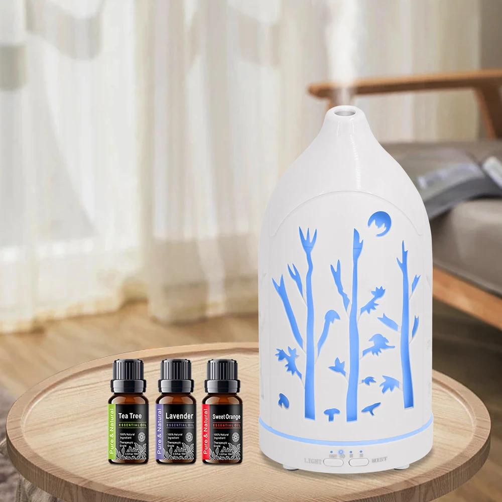 

Aromatherapy Diffuser 7 Colors, 3 Oils, Auto-Off & Silent Operation Perfect for Home & Office 200ml белый