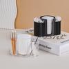 3-in-1 Cotton Pad & Makeup Organizer with Swab, Toothpick, Floss, & Puff Storage