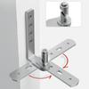Bisagra de puerta pivotante de acero inoxidable de alta resistencia con eje giratorio de 360 grados para habitación, bisagra de puerta de madera con rebote automático.