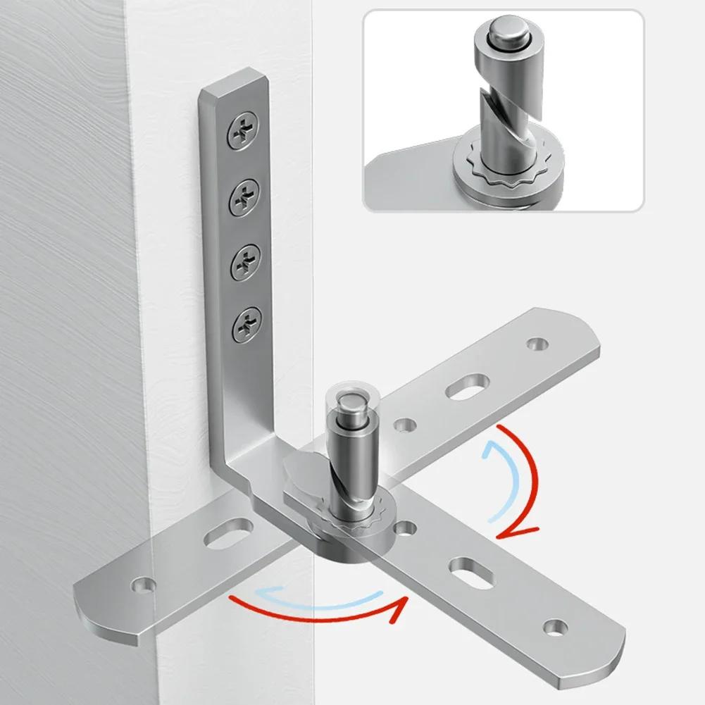 Bisagra de puerta pivotante de acero inoxidable de alta resistencia con eje giratorio de 360 grados para habitación, bisagra de puerta de madera con rebote automático.