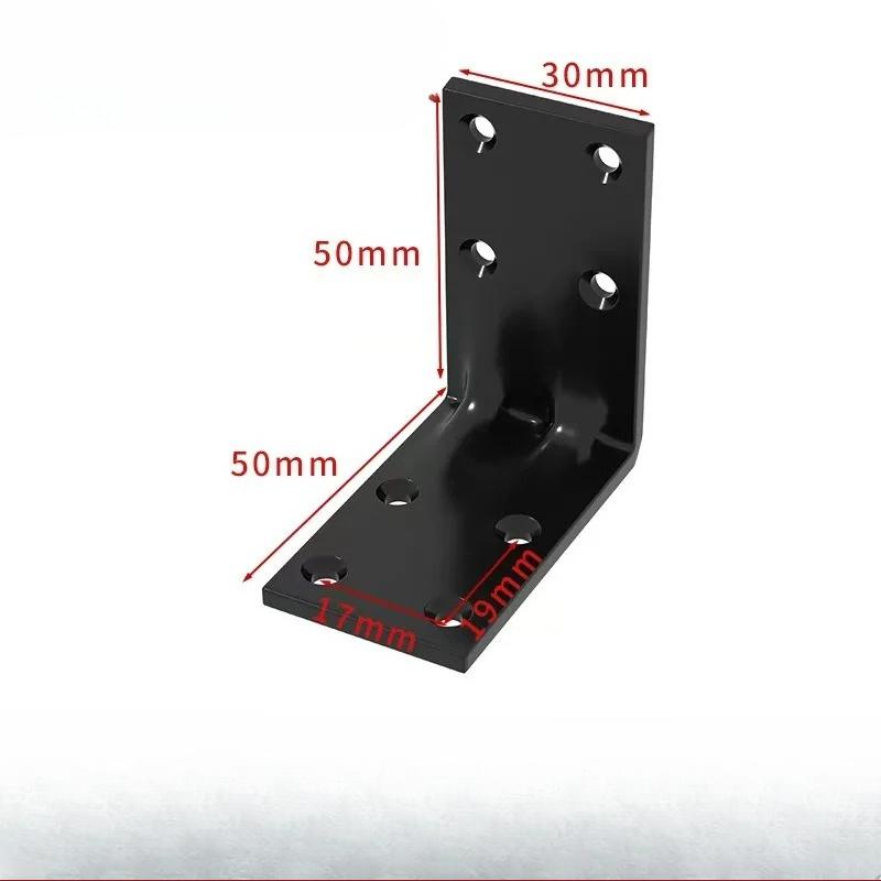 2PCS Furniture Corner Connector Set Metal Trapeziform Cabinet Angle Bracket Sturdy Triangle Corner Brace Universal Support