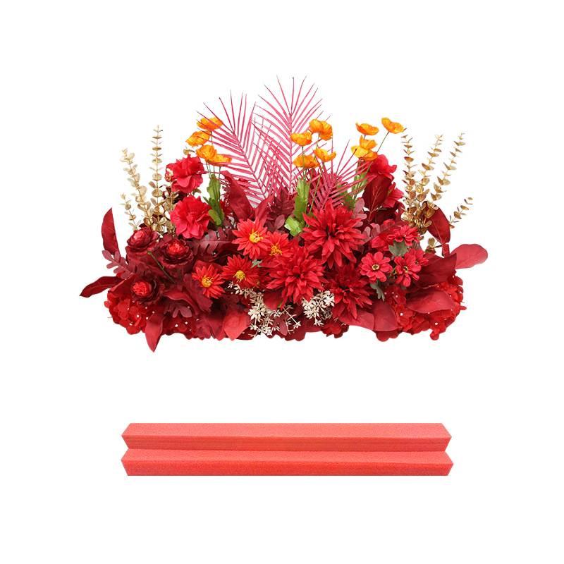 Artificial Wedding Aisle Flower Row: Table & Stage Decoration Simulation Flowers