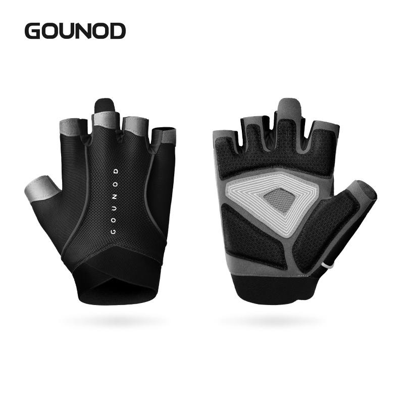 Palm Protection Gloves for Gym Fitness Silicone Material Weight Lifting Sports Fitness Gloves S чёрный