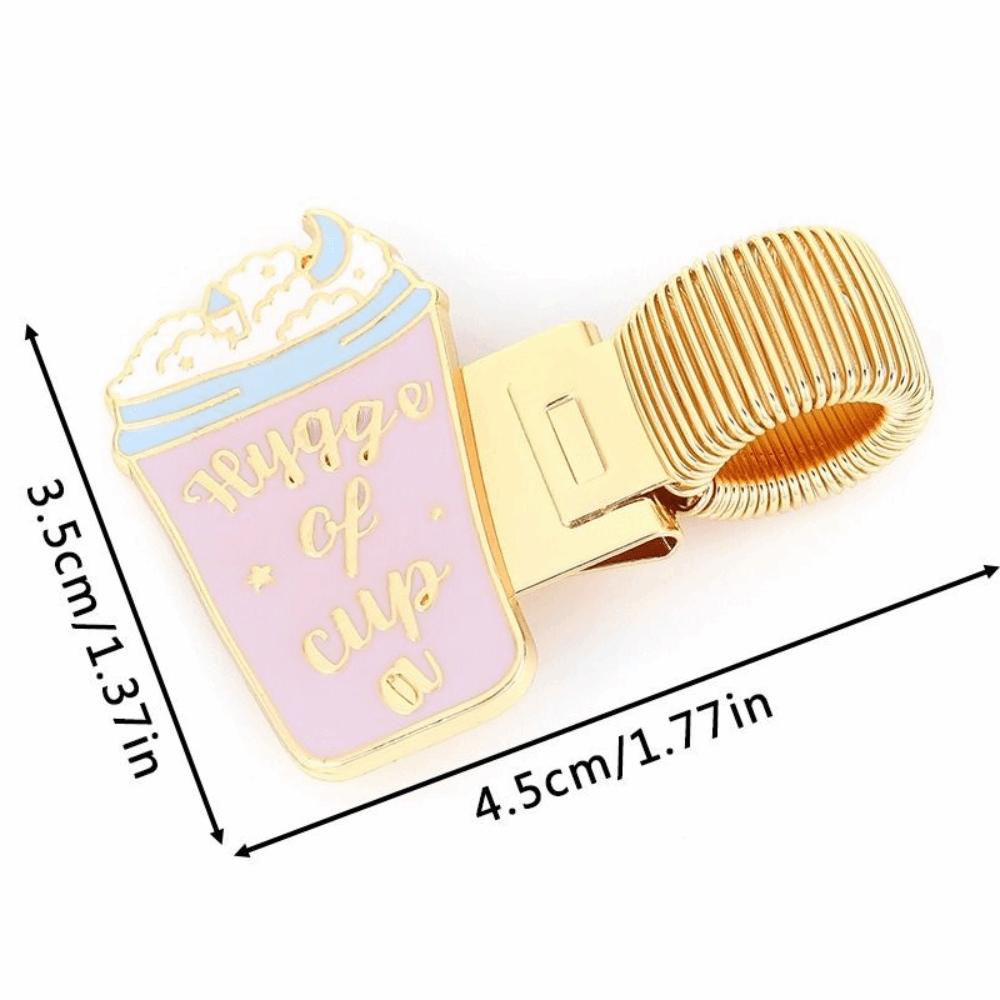 Retro Pen Clip Cartoon Journal Clip Portable Paper Fix Clips School