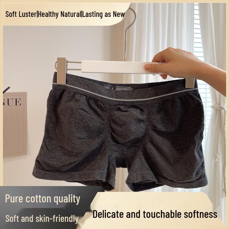 Men's Plus Size Breathable Cotton Boxers, Antibacterial Xinjiang Cotton Briefs, Flat Leg Underwear for Boys and Men.