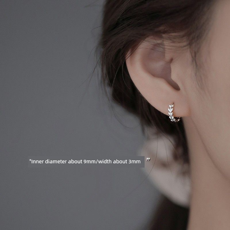 

[Xiangnan] 925 Sterling Silver Tree Bud Earrings Niche Style Design Sense Earrings Accessible Luxury 2025 New Earrings Women 925 silver tree bud earrings (two price)