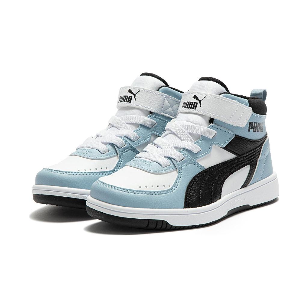 Puma Joy Comfortable Mid-Top Kids Skate Shoes Kids Skate Shoes Blue Black 388448-01