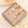 European and American Jewelry Three-dimensional Butterfly Advanced Sense Cold Ins Style Simple Niche Design Long Exquisite Earrings