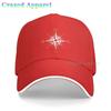 Compass North South East West Sailing Unisex Baseball Cap Denim Fabric Hat Adjustable Snapback Outdoor Sports Cap