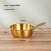 ZISIZ Korean Style Stainless Steel Bowl with Handle