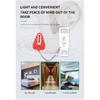 Portable Door Lock Double Hole Security Door Locker Safety Latch Metal Lock Home Room Hotel Anti Theft Security Lock Interior Mirrors 6
