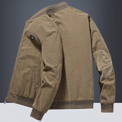 Neuer Mantel für Männer mittleren Alters Herbst und Winter Herren Baseballkragen Lässige Modejacke